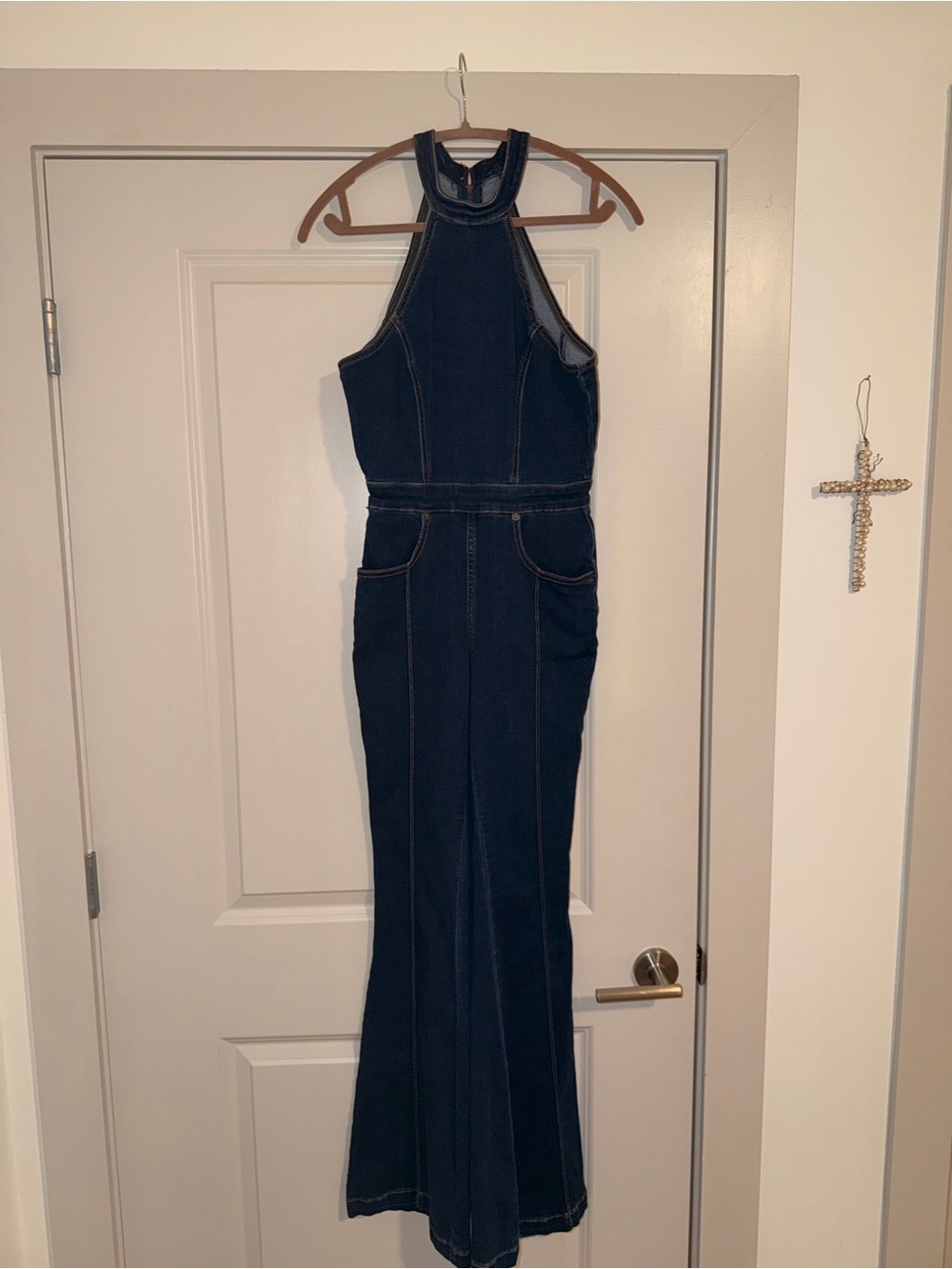 We The Free dark denim jumpsuit